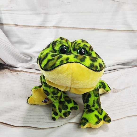 Ganz Webkinz Bullfrog Frog Plush Beanbag Stuffed Toy HM114 No Code 8 Inch - Picture 2 of 8